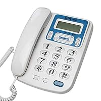 Ffrzd Corded Telephone, Caller ID Landline Phone, Home Office Ultra-Clear Handsfree Landline Telephone, One-Button Dialing Landline Phone