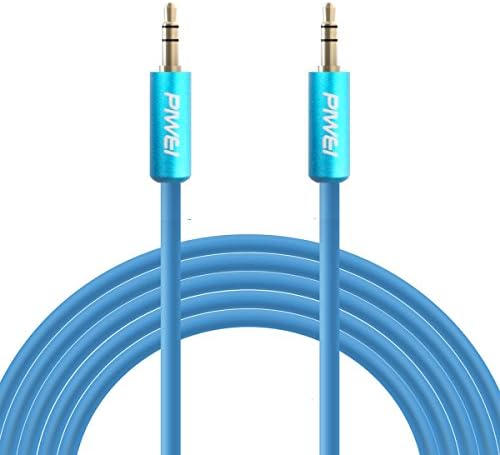 Audio Cord Auxiliary Cable Aux Cord Piwei Black 3.5mm Audio Cable Male to Male for Car Stereos, iPhone, iPod, Mp3, Headphone and Cellphone (Blue)