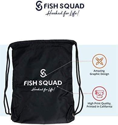 Duffle drawstring bag (fish squad logo Sack duffle drawstring bag) 8 Duffle drawstring bag (fish squad logo Sack duffle drawstring bag)