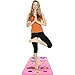 Pink Tween Adult Yoga Mat - Phresh Chi Mat & How-To Poster - Exercise Game – Easy to Learn, Makes Yoga Fun - Helps Alignment, Flexibility, Weight-loss, Mindfulness - Great for Kids, Teen, Family