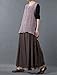Mordenmiss Womens Casual Loose Fit Layers Wide Leg Pants ,Coffee,One Size