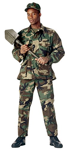 Rothco Bdu Pant Woodland P/C, Large