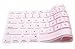 HRH Silicone Keyboard Cover Skin for MacBook Air 13,for MacBook Pro 13/15/17 (with or w/Out Retina Display, 2015 or Older Version),for iMac Older USA Layout,Light Pink