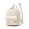 Girls-Bowknot-Cute-Leather-Backpack-Mini-Backpack-Purse-for-Women