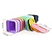 Etmact 24Pcs Thicken Colorful Square Plastic Plant Pot, Flower Pots (12pcs) with Saucers (12pcs) Plant Pots Flower Pots Plant Saucer Plastic Pots Plastic Plant Saucer Flower Pot Saucer