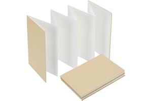 WEBEEDY 2 Pcs Accordion Sketchbook Watercolour Hardback Concertina Sketchbook 7.5x5.1 Inch Portable Painting Book for Outdoor