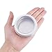 BENECREAT 14 Pack 2 OZ Tin Cans Screw Top Round Aluminum Cans Screw Lid Containers with Clear Window - Great for Store Spices, Candies, Tea or Gift Giving (Platinum)