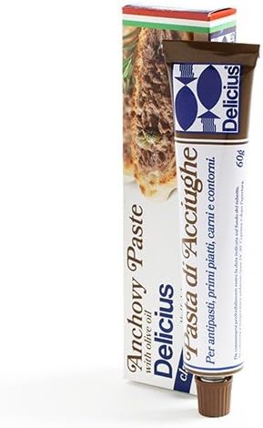 Anchovy Paste with Olive Oil by Delicius - Classic (2.1 ounce)