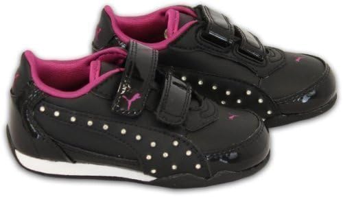 girls black puma trainers