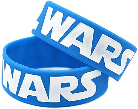 DuDuDu Silicone Bracelets with Sayings 'Star Wars' Rubber Wristbands for Adults and Kids Motivation 1 Inch Set of 10 Pieces Birthday Gift