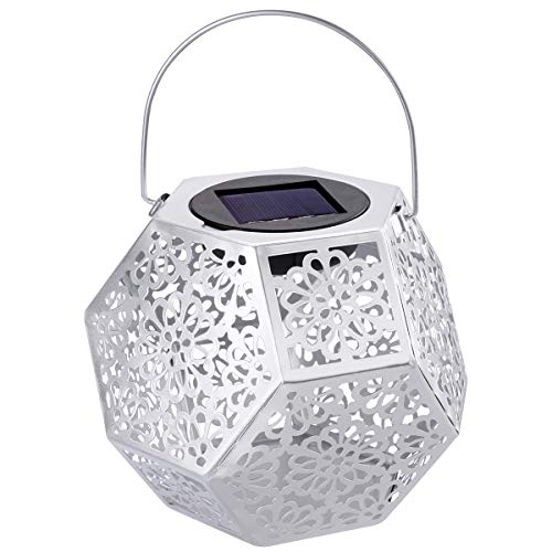 LEDMOMO Retro Solar Laterne Diomand Geformt Hängende Landschaft Licht Wasserdichte LED Garten Beleuchtung für Hausgarten Dekoration