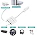 2 in 1 iPhone 7 & 7 Plus Adapter&Splitter By KINTECH | Lightning Charger& 3.5mm Audio Jack | Compatible With iOS 10.3 11| Crystal Clear Sound Experience |Rapid Charging Function| Ready For Use
