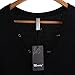 Moxeay V-Neck One Piece Bodysuit Long Sleeve Bodycon Rompers Small Black