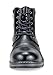 Bruno Marc Men's Apache-03 Black Faux Fur Lined Motocycle Combat Oxford Ankle Boots Size 10 M US