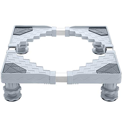 Trolley Pedestal for Washing Machine, Appliance for Tumble Dryers, Cookers, Fridges, Freezers,4(Fixed-Foot)