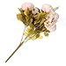 KINGSO Artificial Peony Silk Flowers Bouquet Home Wedding Decoration