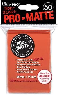 Peach Pro-Matte Standard Deck Protector Sleeves (50)