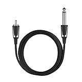 EZTAT2 6FT Master Pro Tattoo Clip Cord RCA Connector Black for Rotary Cartridge Machines