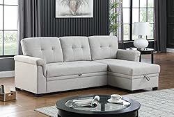 Lilola Home Lucca Light Gray Linen Reversible