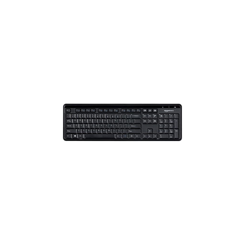 AmazonBasics Wireless Keyboard Quiet and Compact US Layout (QWERTY
