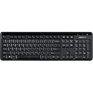 AmazonBasics Wireless Keyboard – Quiet and C