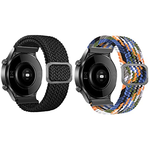 Lonkenn Strap Compatible with Garmin Fenix 7/6/5/7 Solar/6 Pro/5 Plus/Garmin EPIX 2/Forerunner 935/Instinct 2, 22mm Braided Strap, Adjustable Elastic Sports Replacement Strap Breathable