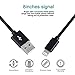 VOKOO SWEET-77 Short Lightning Cable [5 Pack 8 inch], Sturdy Nylon Braided Lightning to USB Charging Cords for iPhone 7, iPhone 6, iPad, iPod and other Apple devices - Black