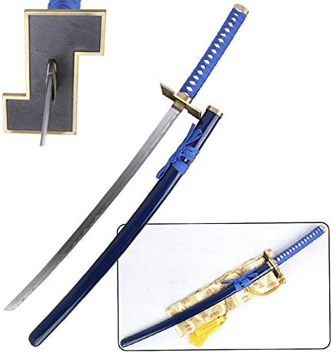 Zen Blades Club Bleach Anime Swords Cosplay Grimmjow Jeagerjaques Hollow Arrancar Zanpakuto Real Sword Blue Decorative