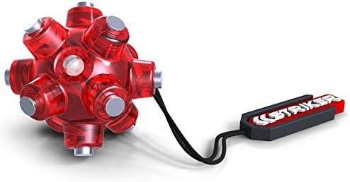 STKR Concepts Magnetic Light Mine Hands - Free Task Light Stocking Stuffer - 3 - Pack, Red