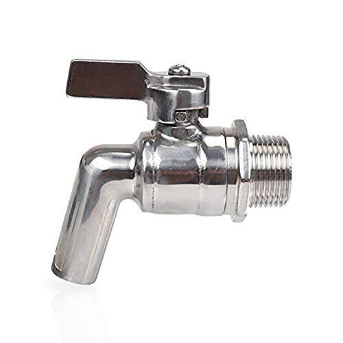 Stainless Steel Beer 1/2" Tap Faucet 200PSI for Homebrew Barrel Fermenter Wine Beer Beverage Juice Dispenser Spigot Drink Kegs (1/2)