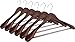 Utopia Home Premium Quality Wooden Hangers - Suit - Coat Hangers - Set of Wooden Hangers - Pack of 6 - Retro
