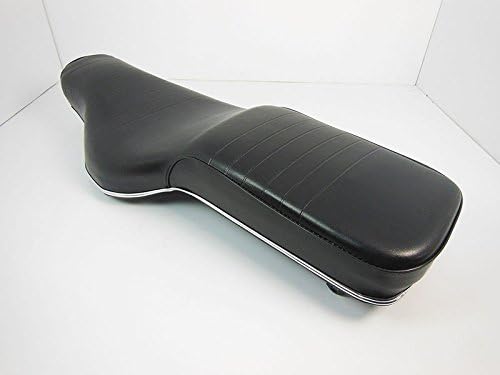 ROYALS GARAGE Front Rear Seat Comfort For Royal Bikes Enfield Classic Thin Electra Seat 12 Black