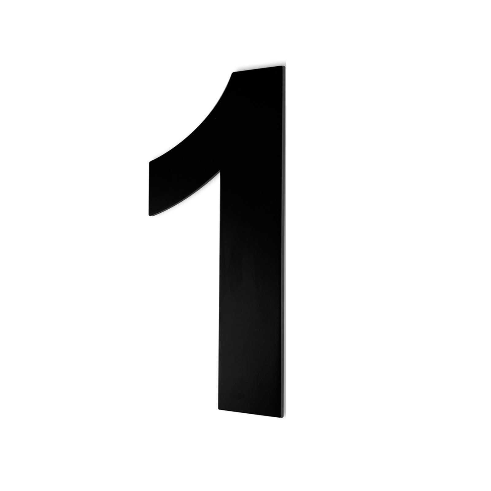 LUCKNIGHT House Numbers, Large Metal House Numbers, Floating Door Number, Made of Solid Stainless Steel, Flush Mount, for Outside Address Number Sign, 8 Inch (20.3 cm), Door Number 1