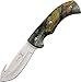 Elk Ridge - Outdoors Fixed Blade Knife - 8.75-in Overall, 3.5-in Satin Finish Stainless Steel Blade, Full Tang Construction, Camo Coated Rubber Handle, Nylon Sheath - ER-274FC