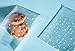 NPLUX 200PACK Self Sealing Cellophane Treat Bags Clear Cookie Bags for Gift Giving with Stickers(White Polka Dot, 4X6INCH)