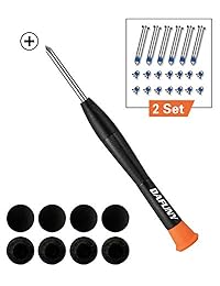 DAFUNY - Juego de 8 patas de goma + 2 juegos (20 piezas) de tornillos de reparación + 1 destornillador Phillips compatible con MacBook Pro para A1278 A1286 A1297, 2009 2010 2011 y 2012