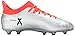 adidas Performance Kids' X 16.3 Firm Ground Soccer Shoe (Little Kid/Big Kid), Silver Metallic/Black/Indoorfrared, 4.5 M US Big Kid