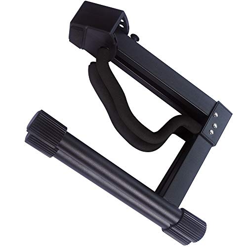 GLEAM Guitar Stand - Folding A Frame for Acoustic and Electric Guitars with Guitar Strap and Picks
