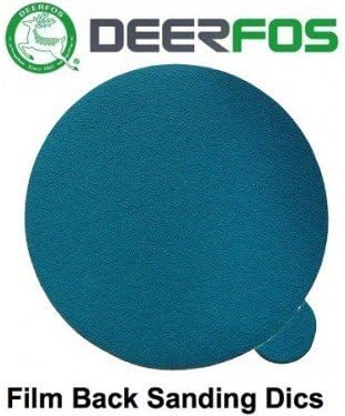 50mm 2" Wet or Dry Sanding Disc Waterproof (607) Film DEERFOS Hook & Loop Pack of 50 / P800