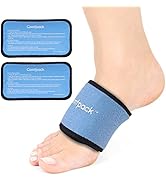 Comfpack Foot Ice Pack Wrap for Injuries Reusable with 2 Gel Packs Hot Cold Therapy Cold Pack for...