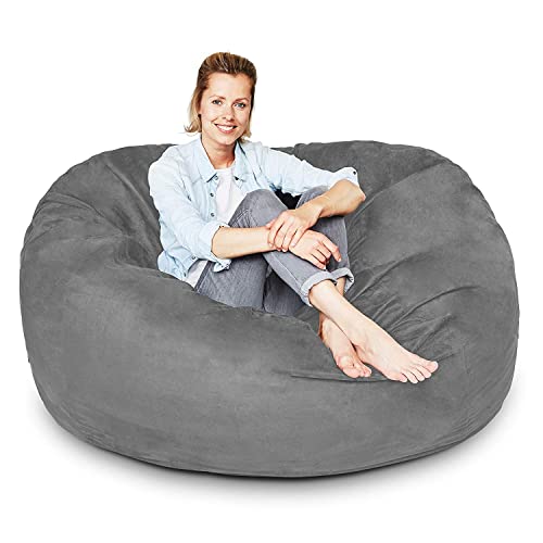 Lumaland Luxurious Giant 5ft Bean Bag Chair with Microsuede Cover