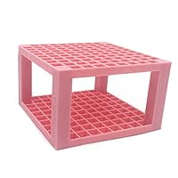 SANGAITIANFU 96-Hole Square Pen Holder Detachable Art Office Supplies Watercolor Painting Pen Holder(Pink)