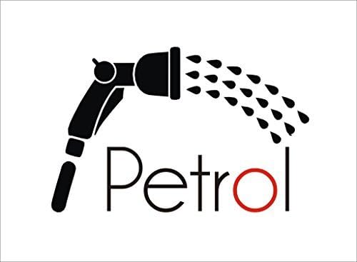 StickerBuy Vinyl Shower Petrol Windows, Sides, Hood, Bumper Car Sticker(Black)