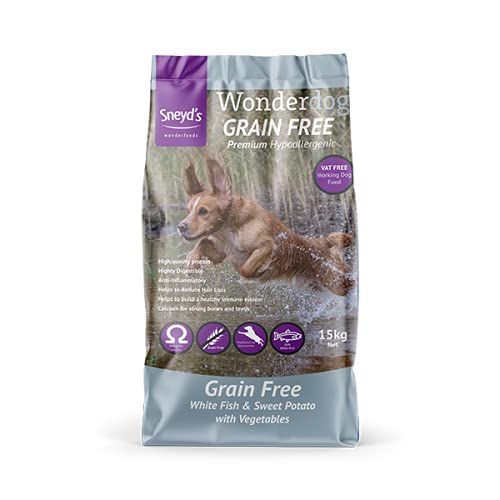 Wonderdog Grain-Free White Fish & Sweet Potato Dry Dog Food with Joint Care | High-Protein, Gentle on Digestion, 15 kg