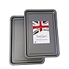 32cm-Non-Stick-Oven-Baking-Tray-Roasting-Twin-Pack-Sets-PFOA-BPA-Free-Cookware-Made-in-England-Medium-Twin-Set 32cm Non Stick Oven Baking Tray Roasting Twin Pack Sets PFOA BPA Free Cookware Made in England (Medium Twin Set)