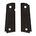 Hogue 45010 1911 Govt. Model: Checkered OverMolded Rubber Grip Panels - Black
