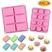 Acmer Silicon Molds for Making Blocks for Gummy Molds Silicone Candy Molds Ice Cube Mold (2 Pack)