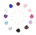 L'vow Satins Rose Brooch for Wedding Handmade Lapel Pin Flower Boutonniere for Suit Pack of 6