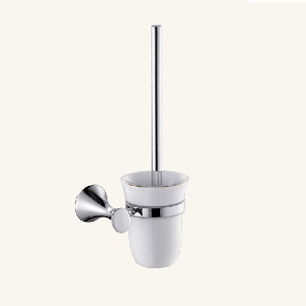 Toilet Brushes and Holders Chrome Wall Mounted Toilet Cup Holder WC Cleaning Tools