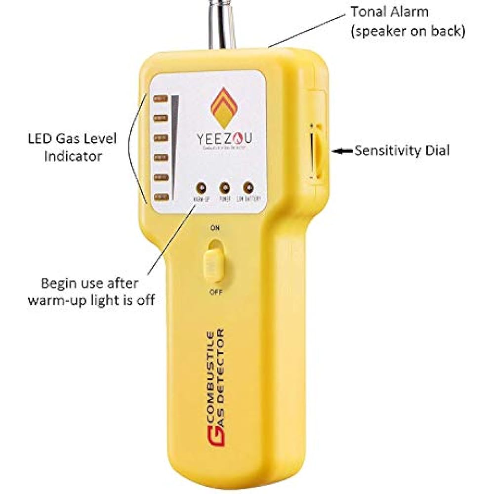 Y201 Propane Natural Gas Leak Detector Portable Sniffer Locate Leaks Of